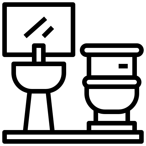 WC 1 m²